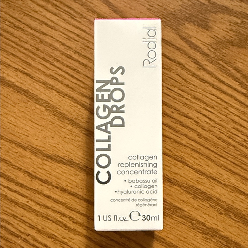 Rodial Collagen Drops White Packaging with Pink Accent